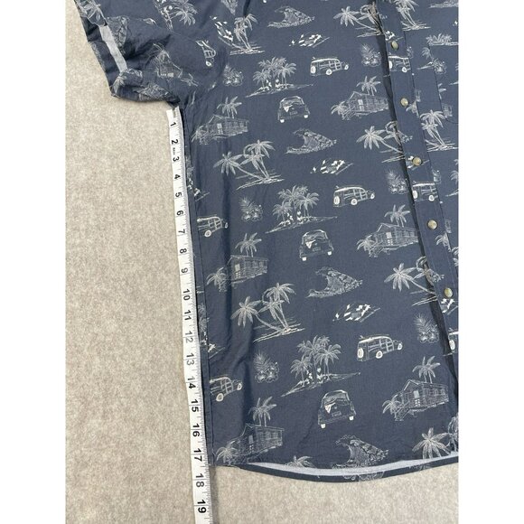 Pendleton Mens Hawaiian Beach Surf Short Sleeve Button Shirt Palm Trees Size XL - Picture 8 of 14